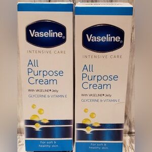 2 pack Vaseline Intensive Care All Purpose Cream Tube For Soft & Healthy Skin
